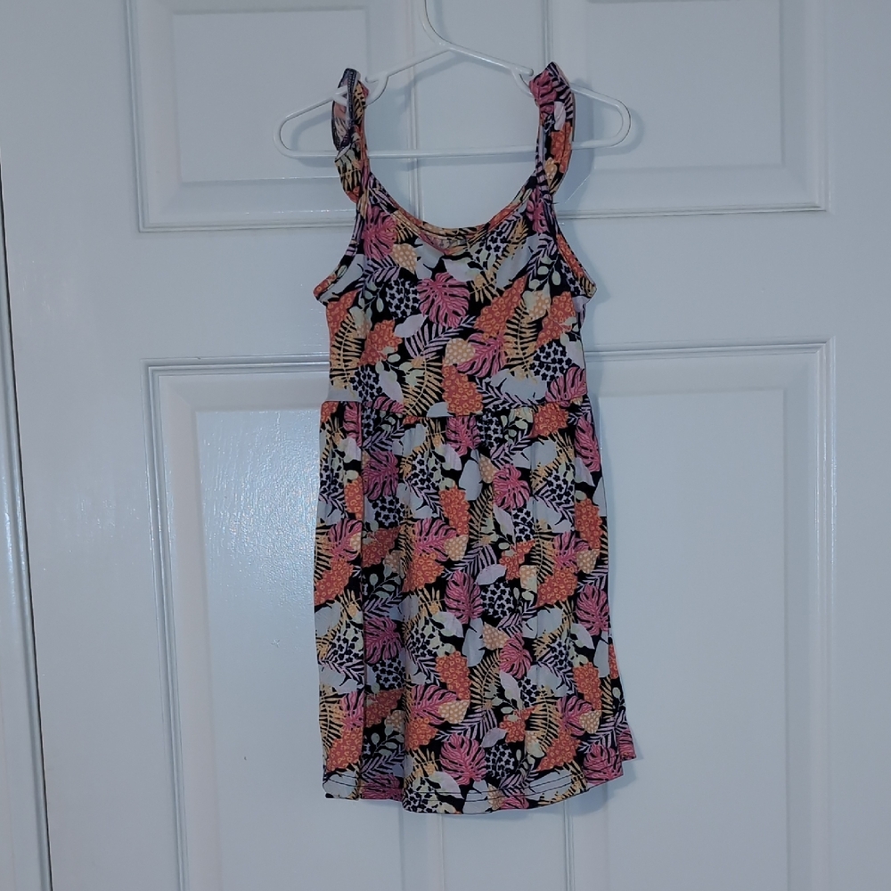 Tropical Print Kids Dress